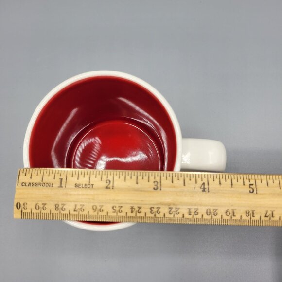 Starbucks Coffee Mug Cup White Red Flying Peace Bird Dove Design 2008 Edition - Picture 8 of 10